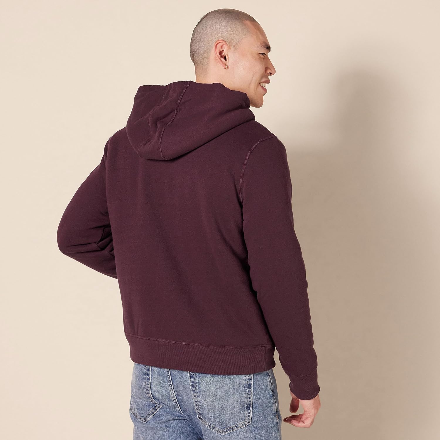 Hoodie For Men, Sherpa-Lined Full-Zip Fleece Sweatshirt