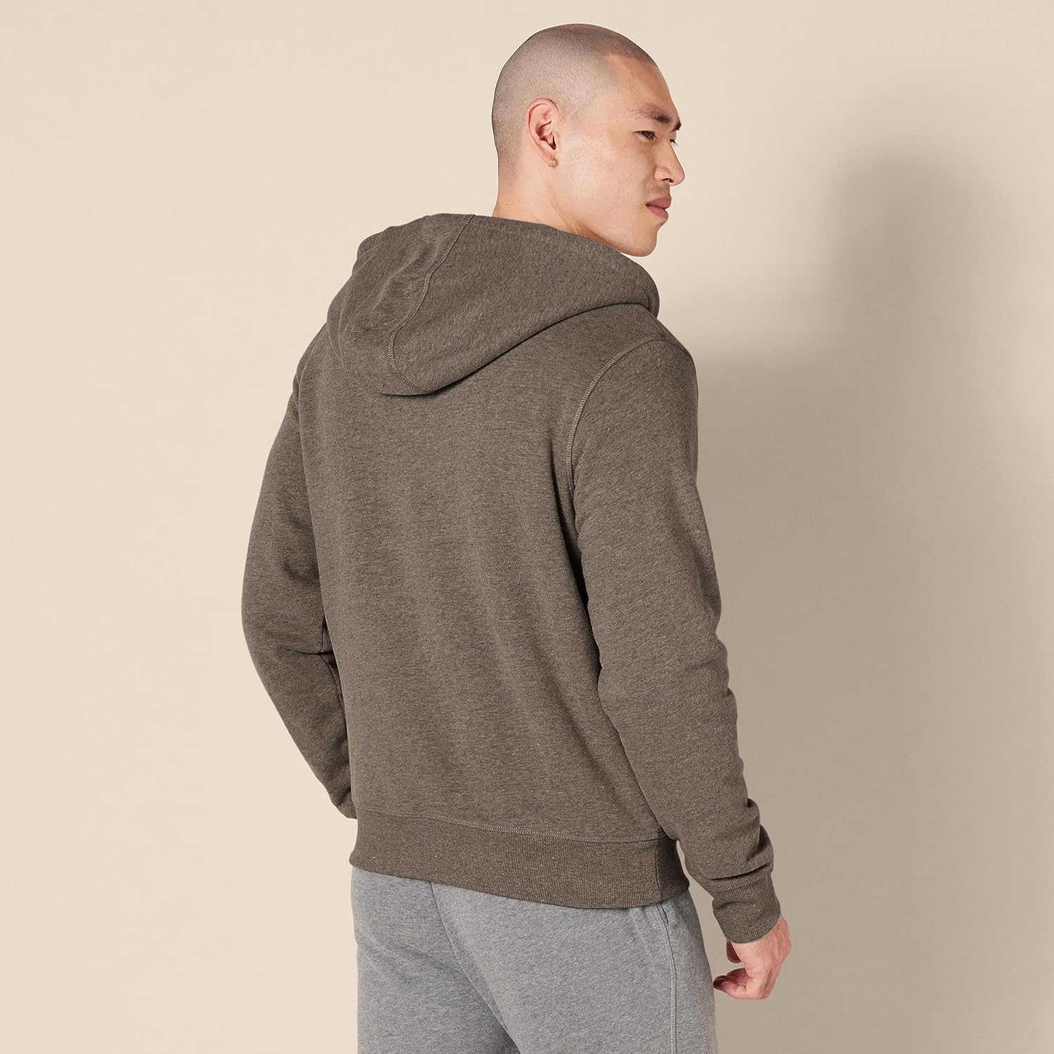 Hoodie For Men, Sherpa-Lined Full-Zip Fleece Sweatshirt