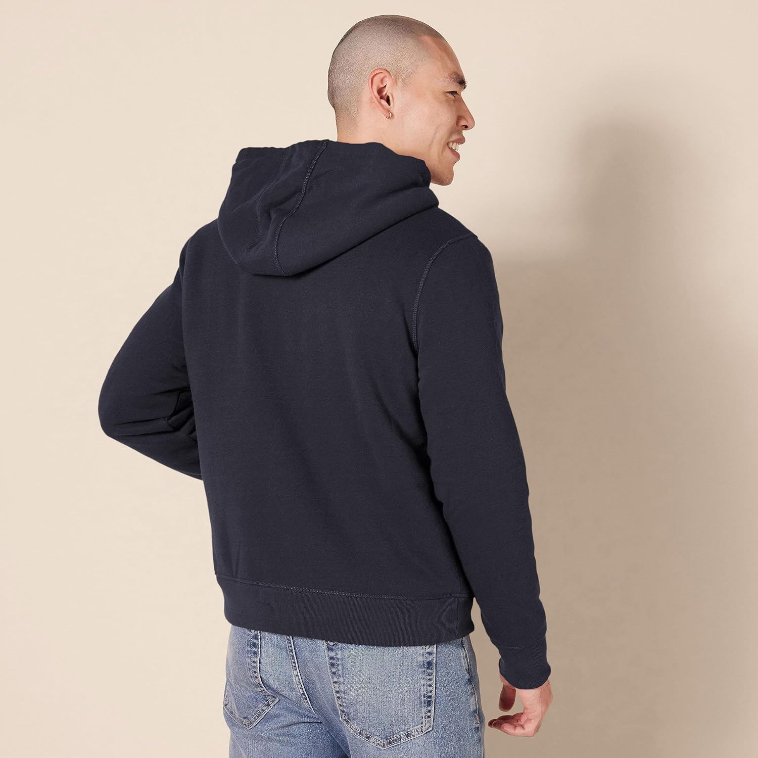 Hoodie For Men, Sherpa-Lined Full-Zip Fleece Sweatshirt