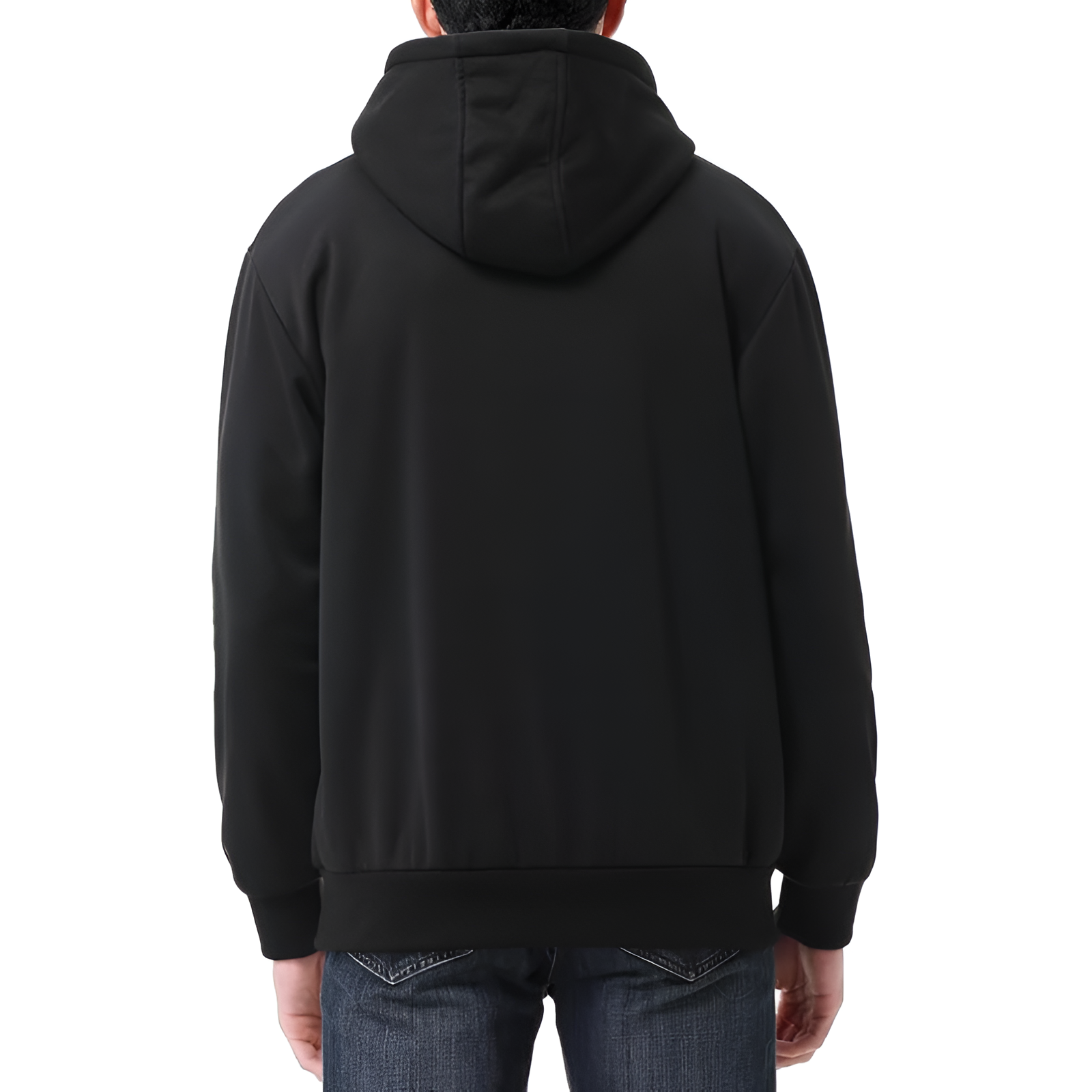 Men Fashion Hoodies Sweatshirts Loose Fit Heavyweight Quarter-Zip Sweatshirt Fleece-Lined Pullover