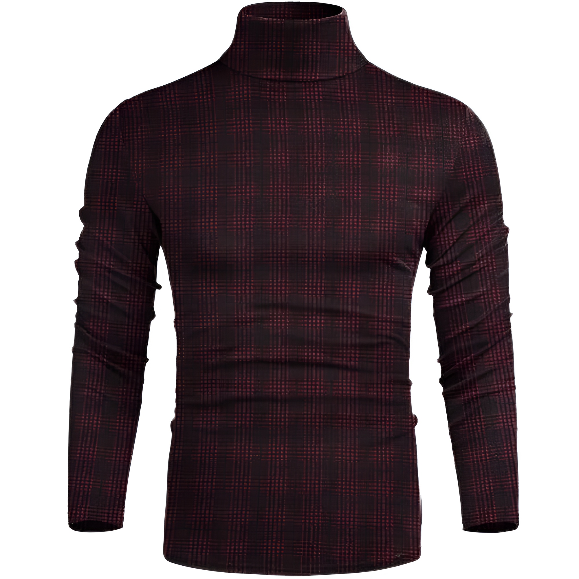 Men's Casual Slim Fit Basic Tops Knitted Lightweight Turtleneck Pullover Sweater