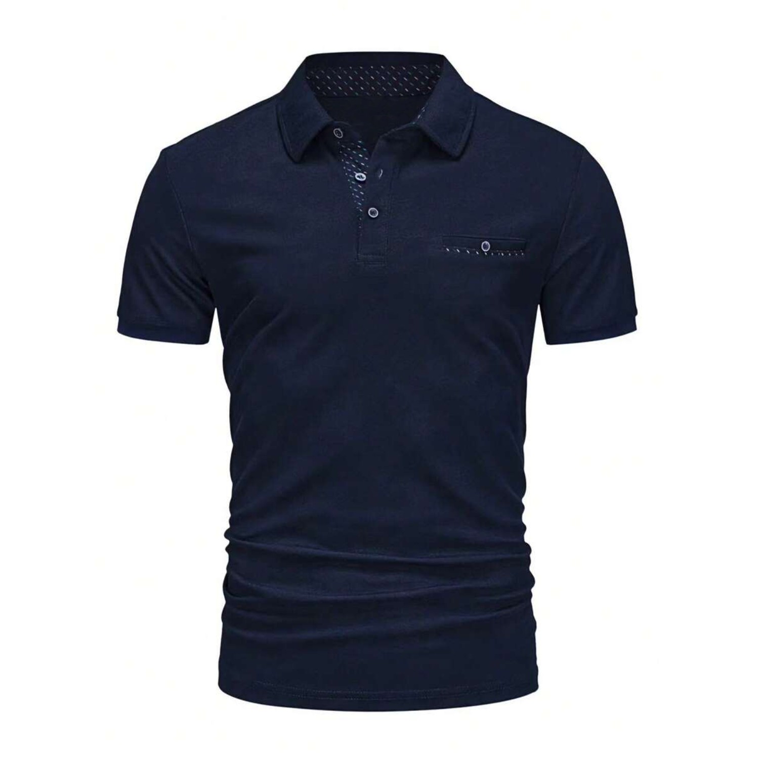 Casual Button Up Polo Shirt For Men