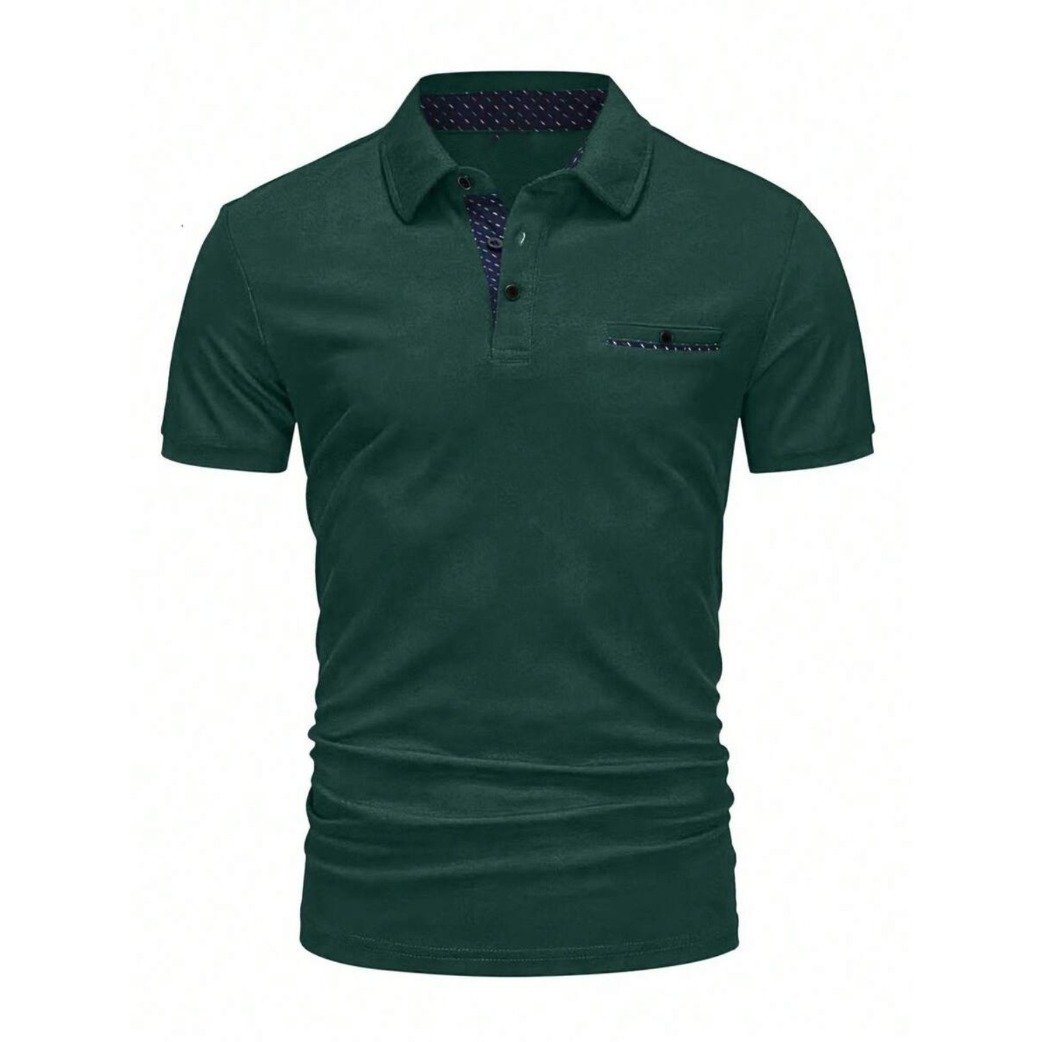 Casual Button Up Polo Shirt For Men