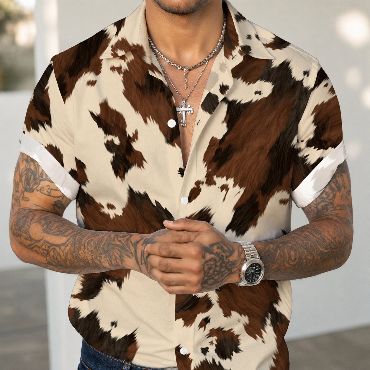 Casual Button Versatile Shirt For Men