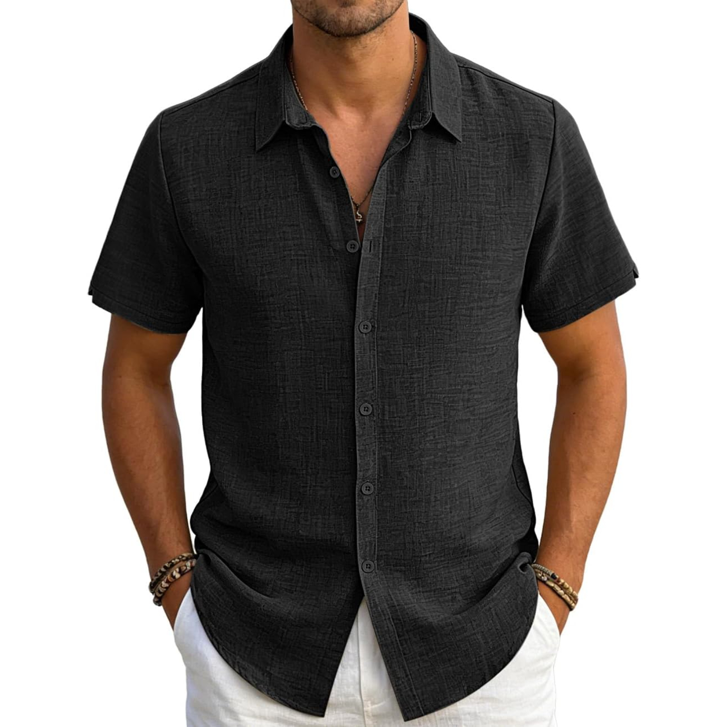 Casual Lightweight Button Down Shirt