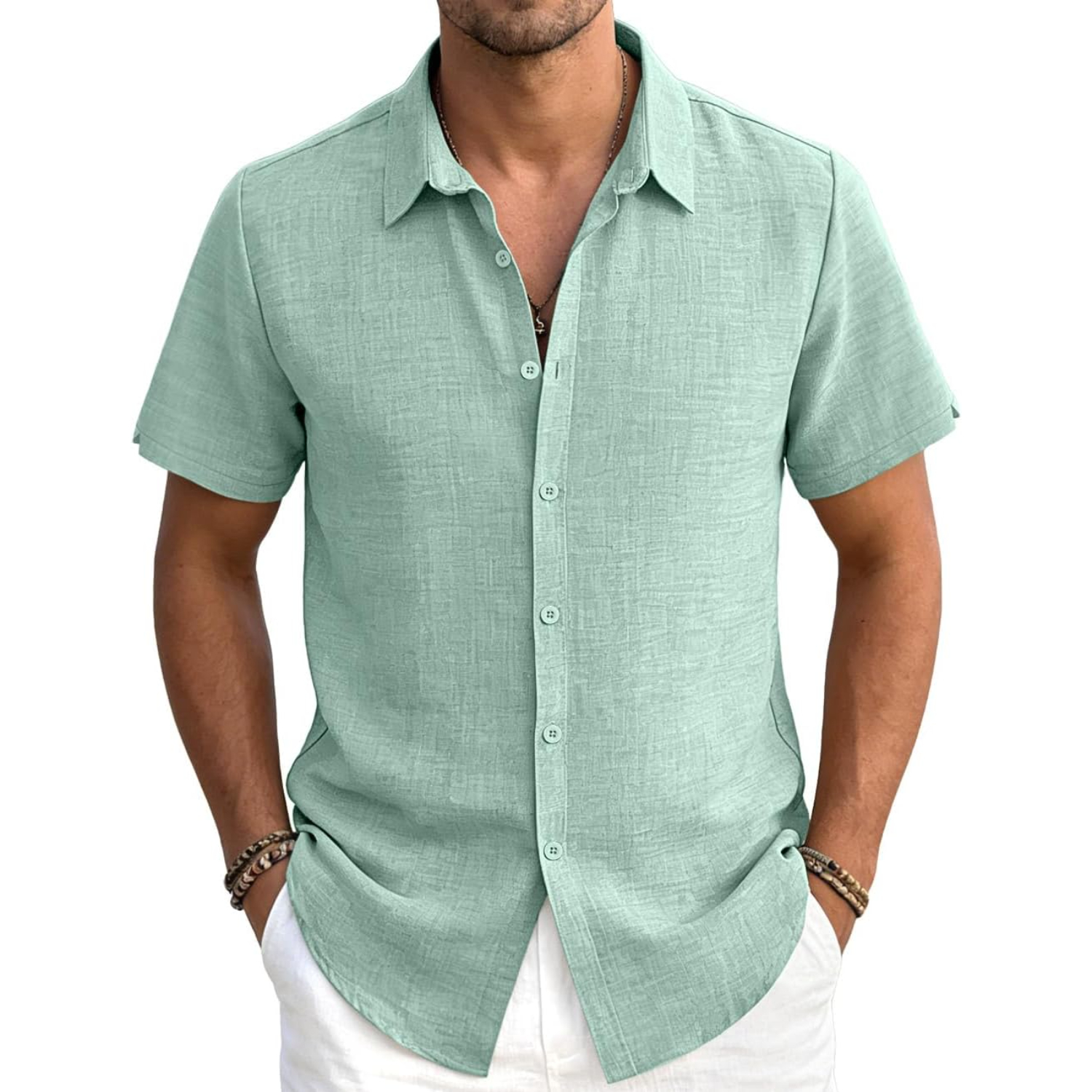 Casual Lightweight Button Down Shirt