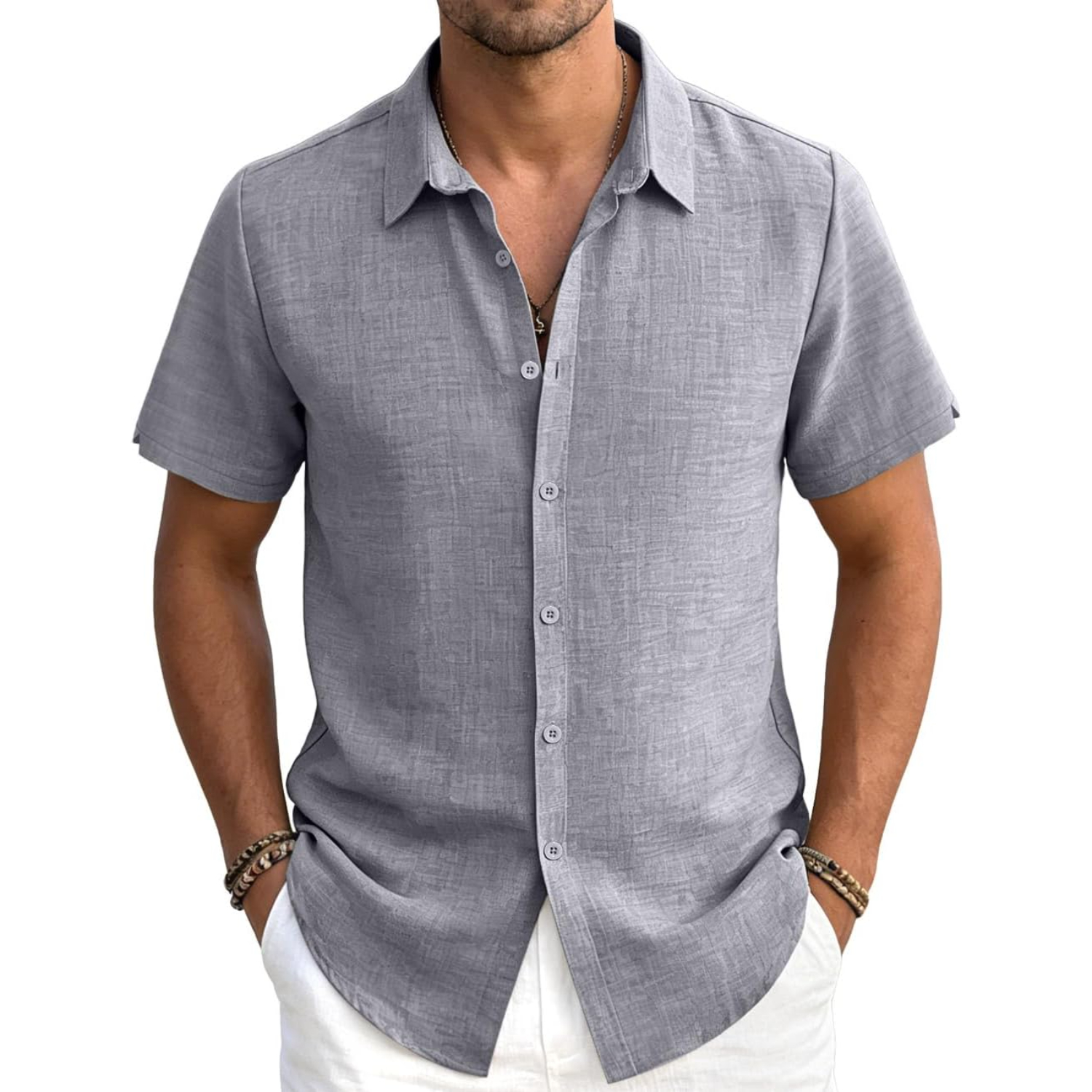 Casual Lightweight Button Down Shirt