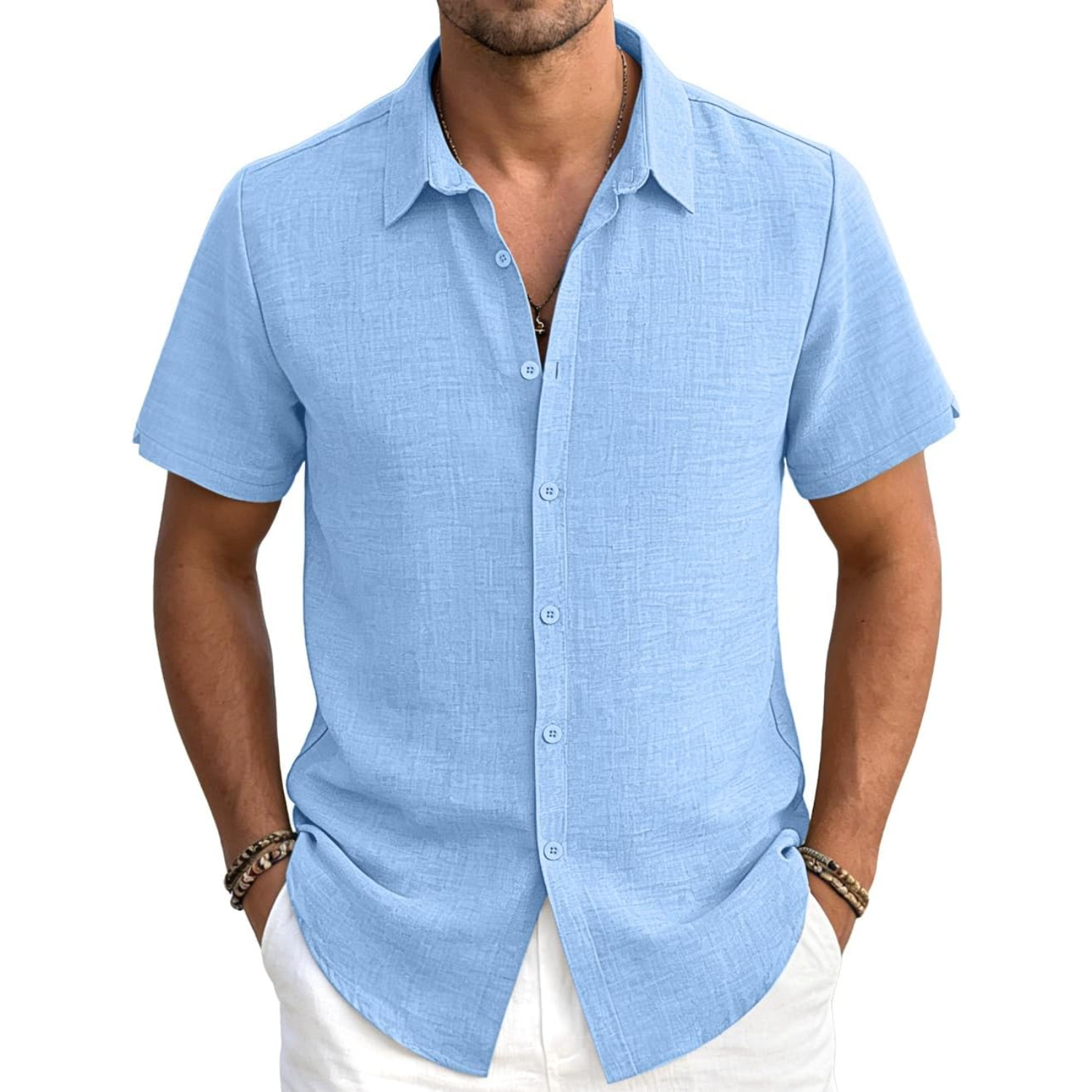 Casual Lightweight Button Down Shirt