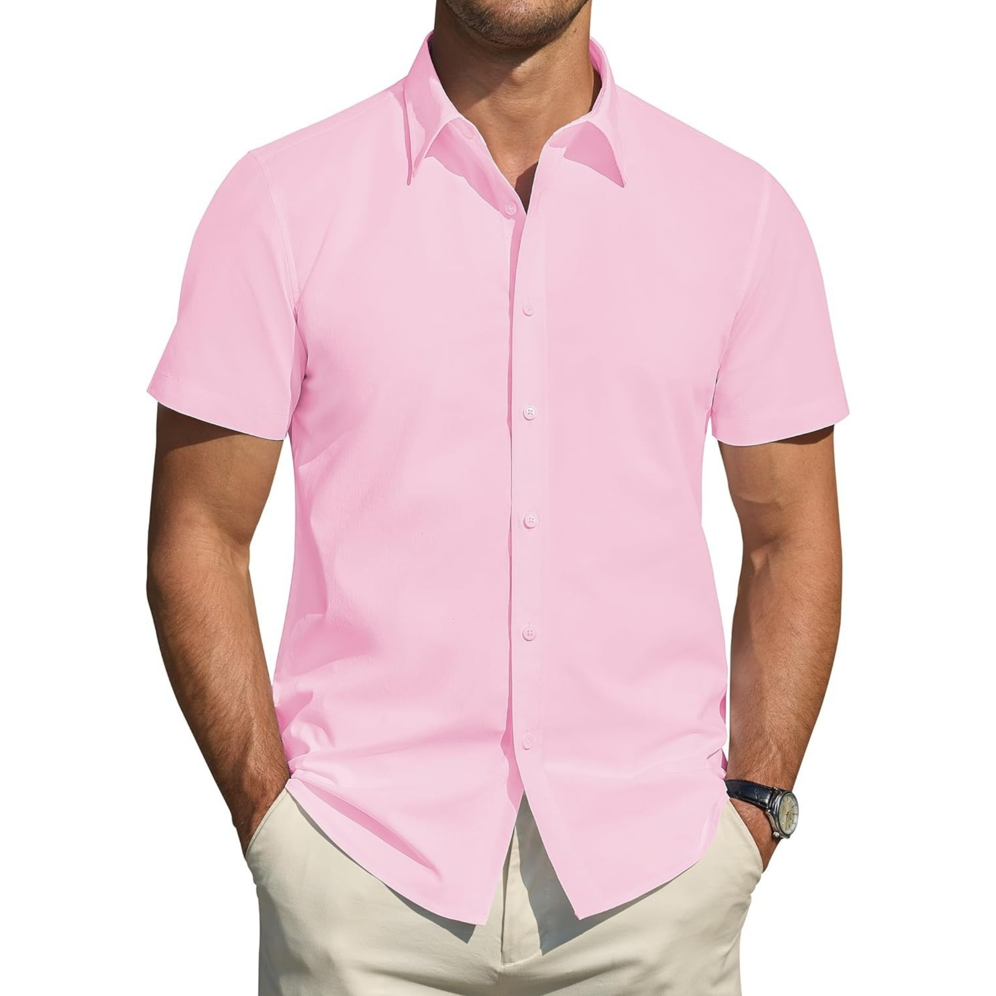 Casual Style Office Short Sleeve Shirt