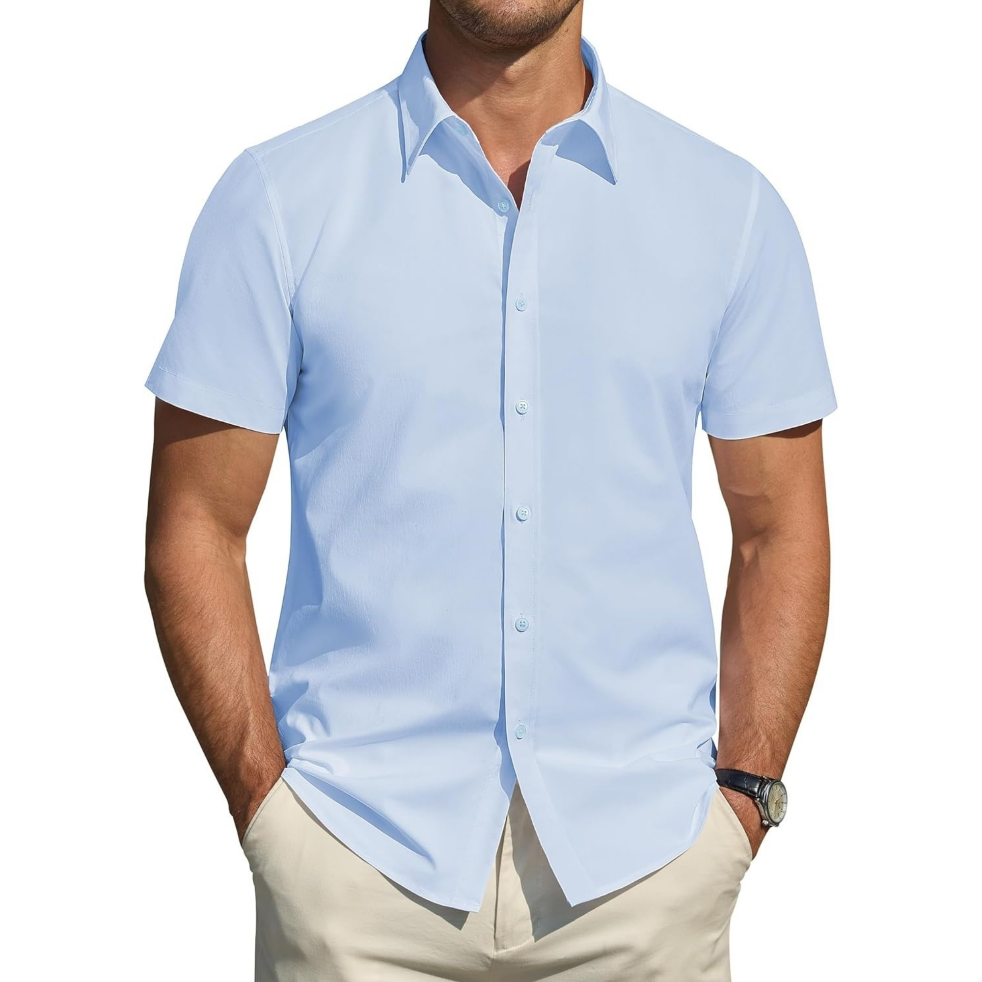Casual Style Office Short Sleeve Shirt