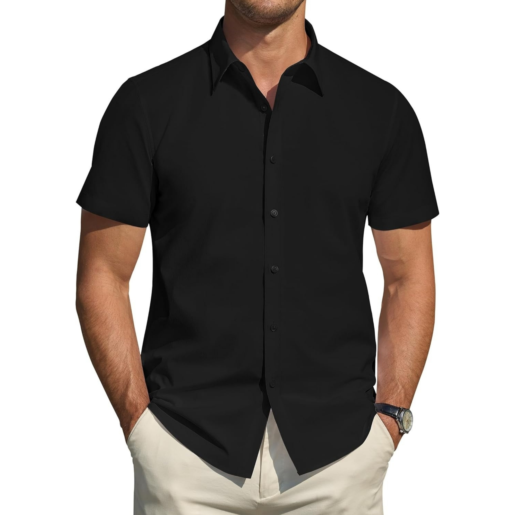 Casual Style Office Short Sleeve Shirt