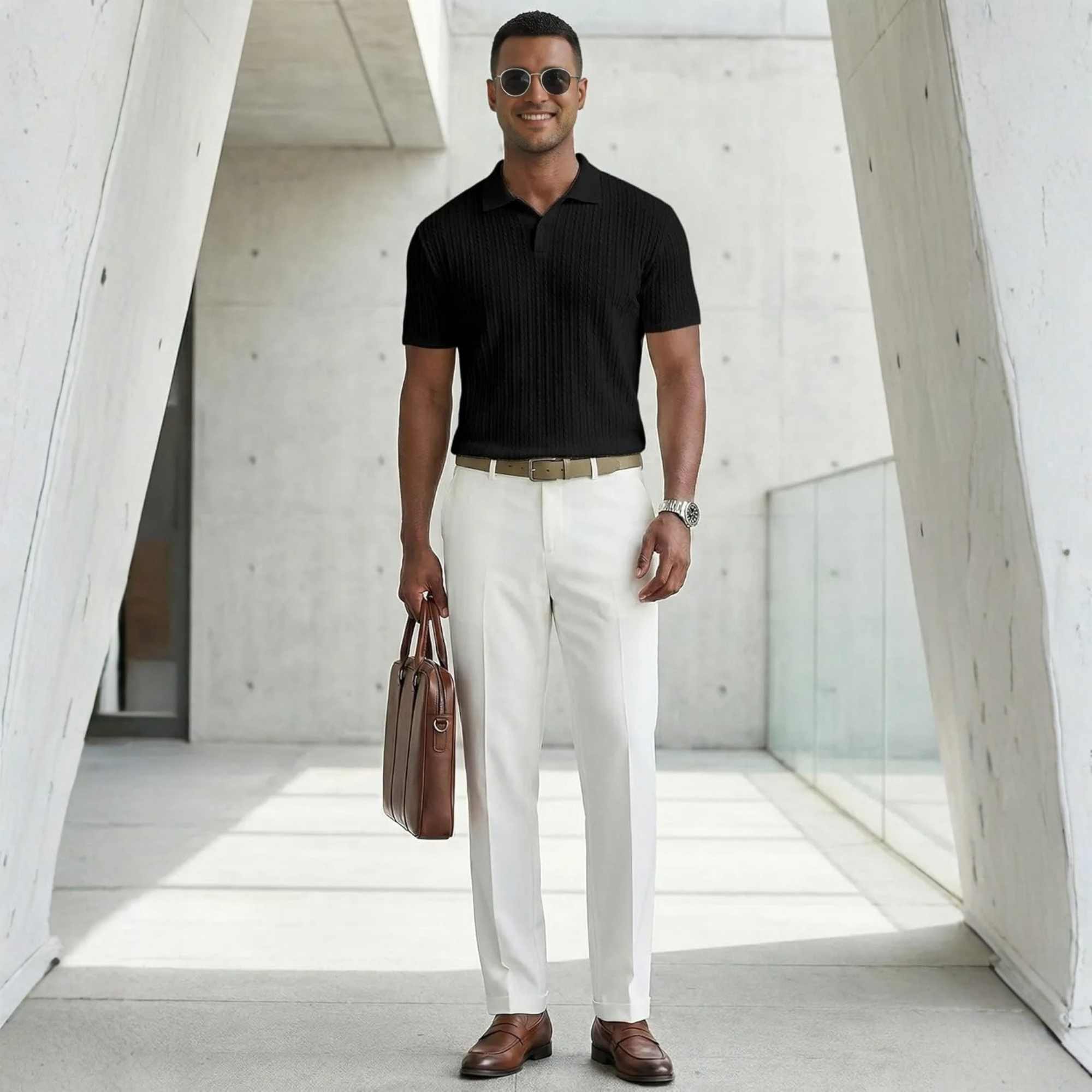 Casual Summer Polo Shirt For Vacation