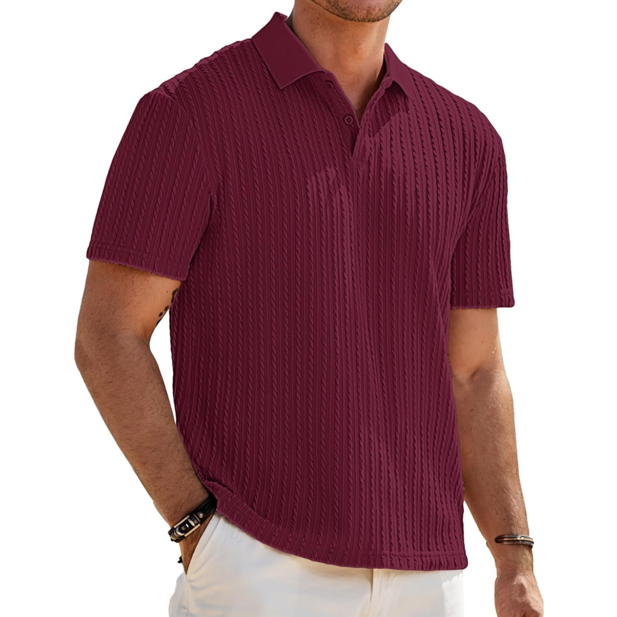 Casual Summer Polo Shirt For Vacation
