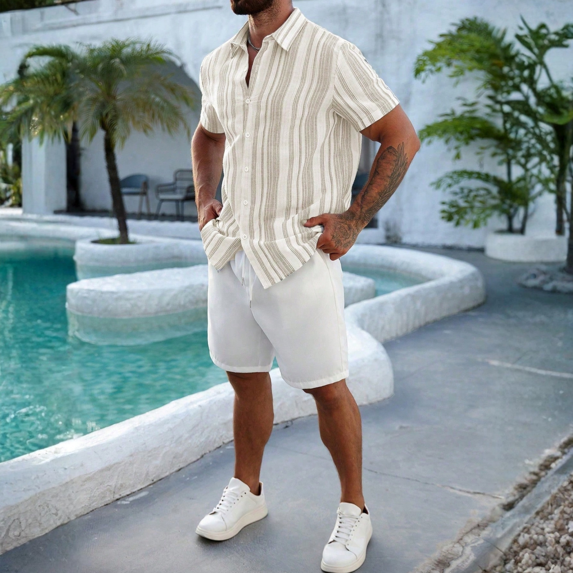 Casual Versatile Holiday Button Shirt For Men