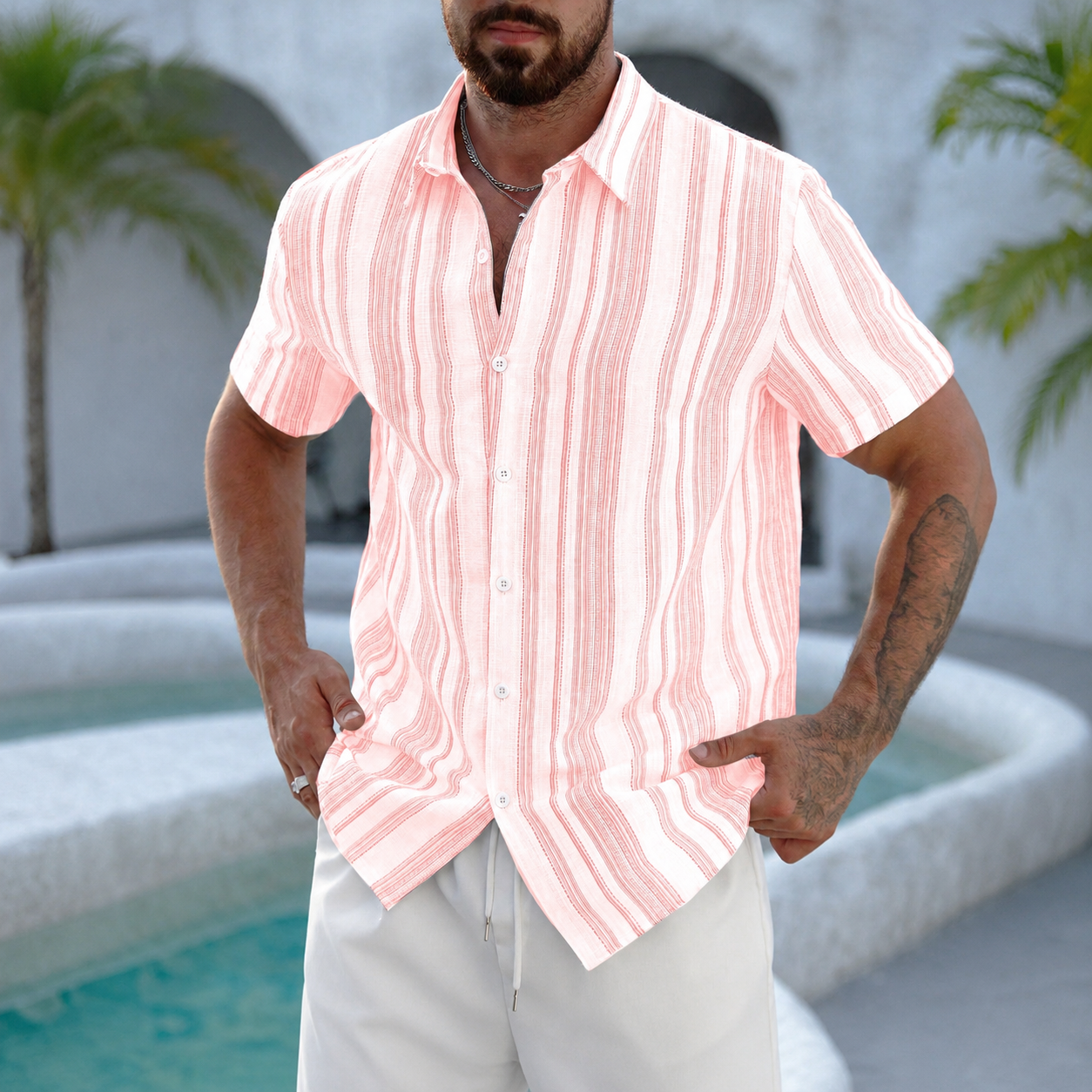 Casual Versatile Holiday Button Shirt For Men
