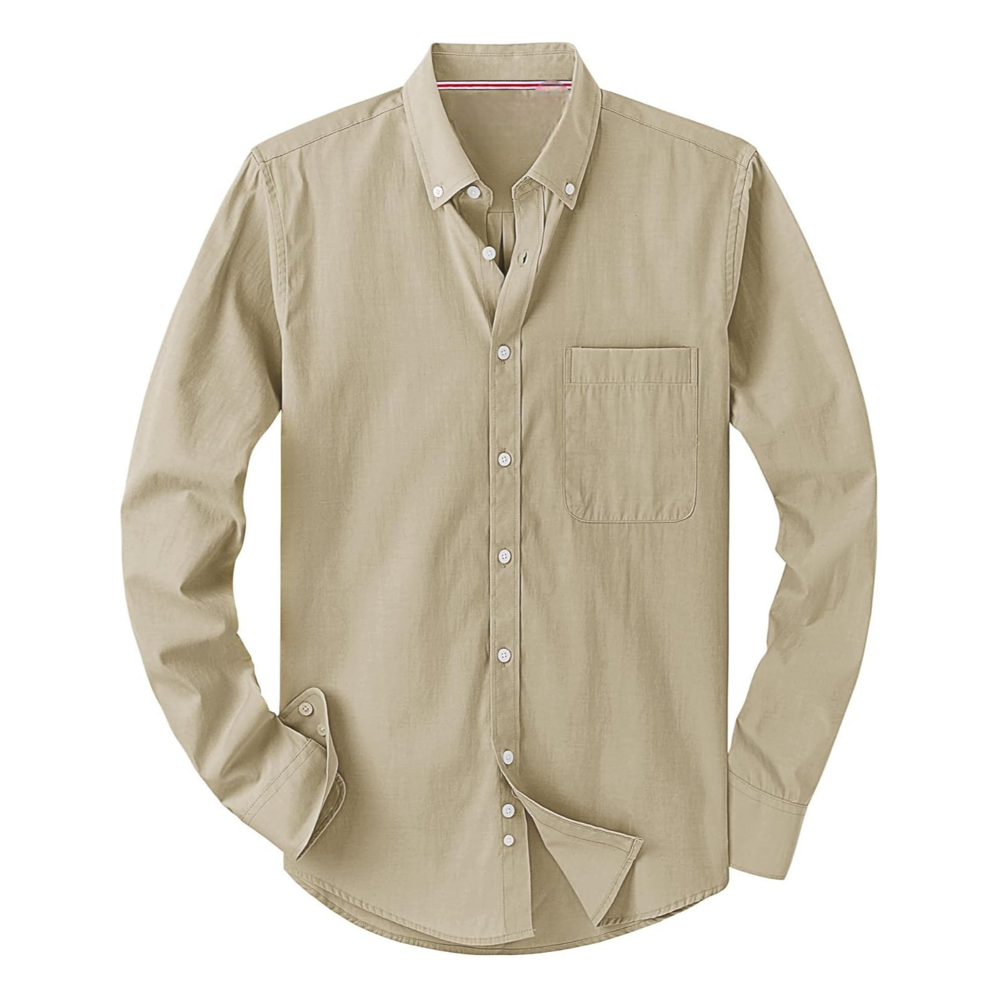 Casual Work Wear Button Down Long Sleeve Shirt