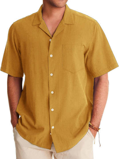Casual Collar Short Sleeve Shirt