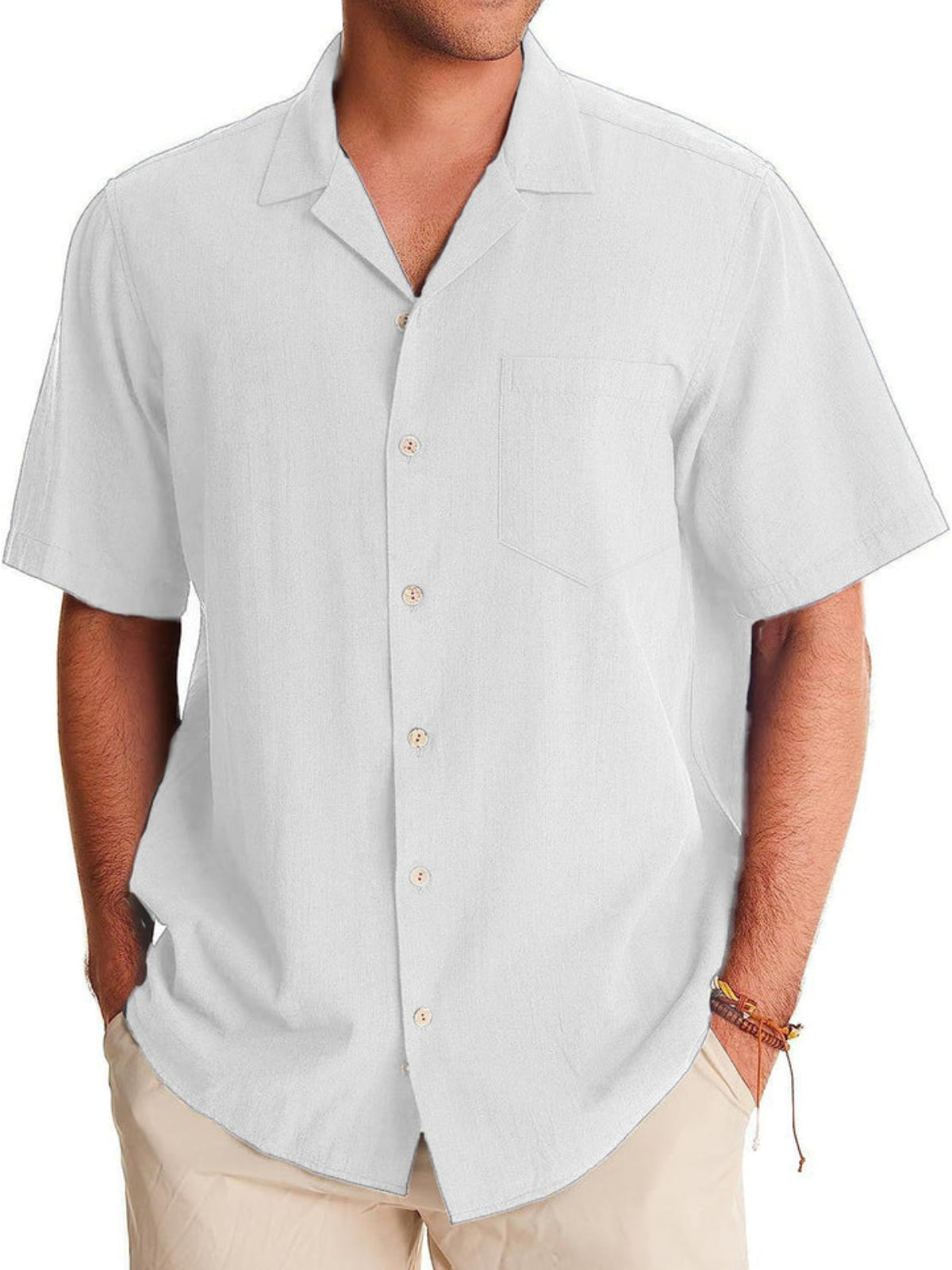 Casual Collar Short Sleeve ShirtCasual Collar Short Sleeve Shirt - Image 3