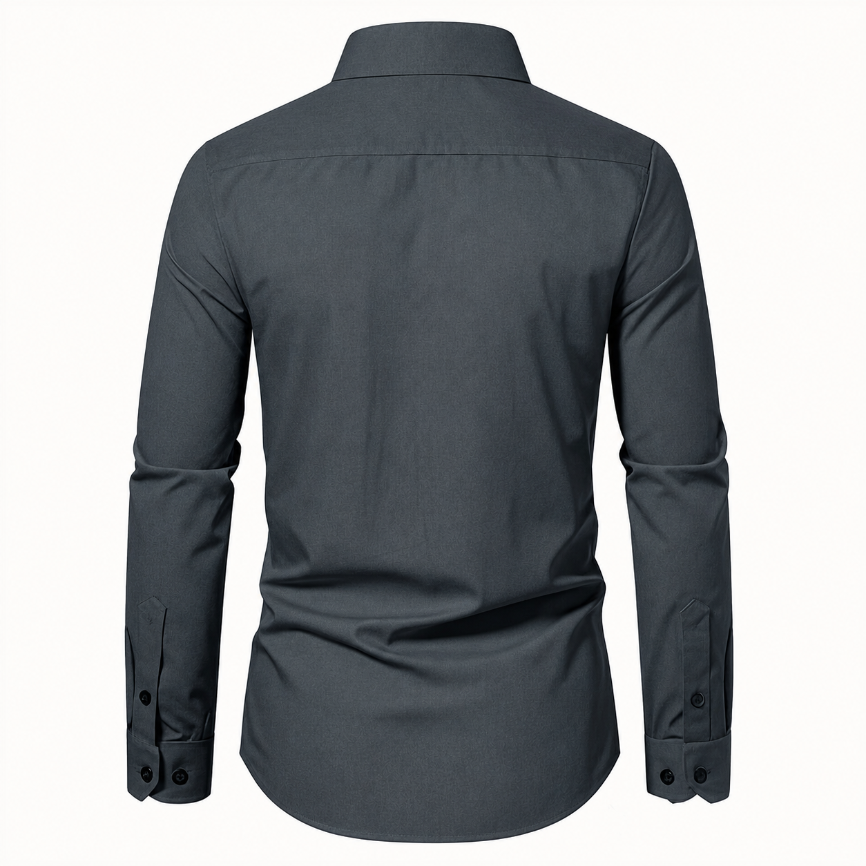 Slim Fit Long Sleeve Button Up Business Shirt for Men