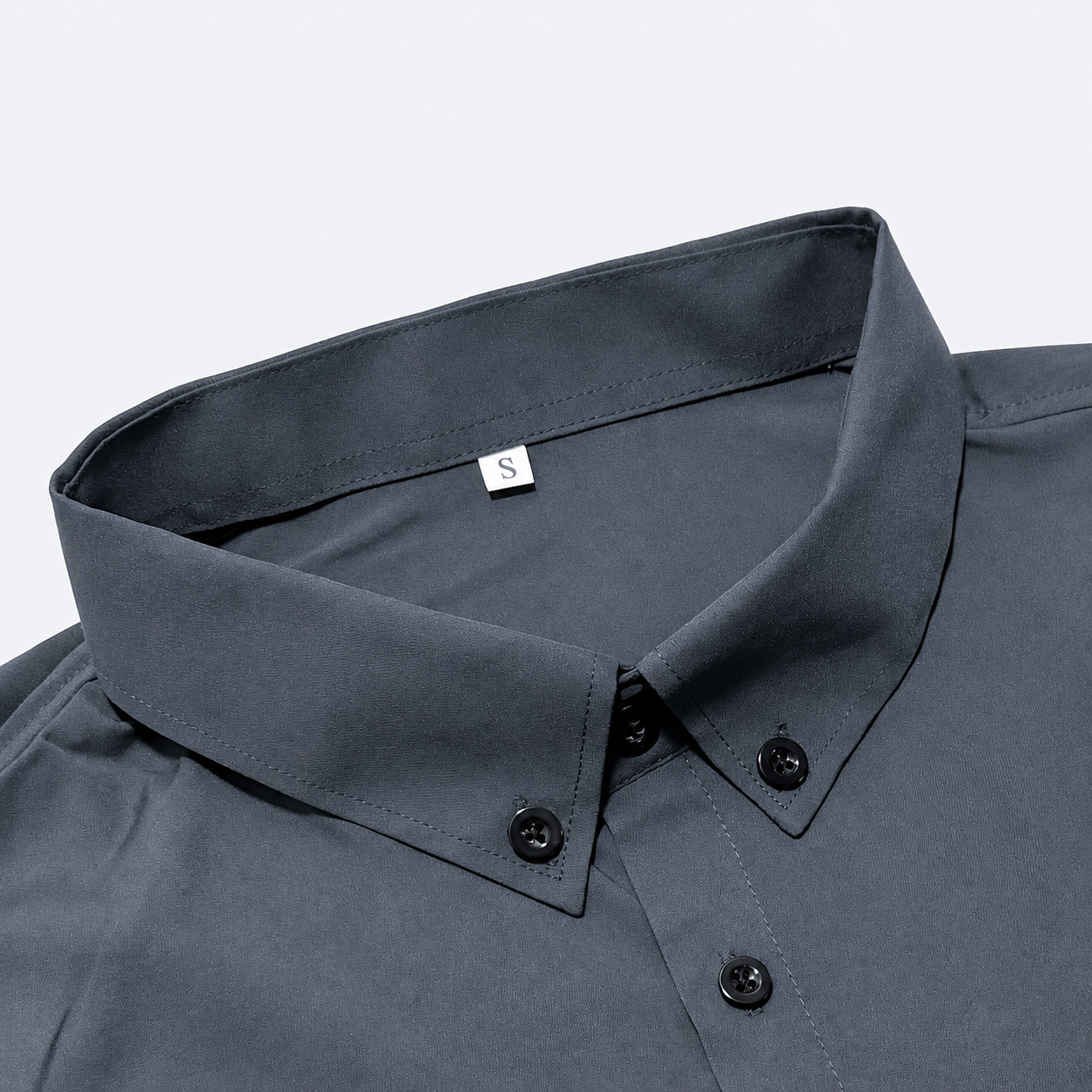 Slim Fit Long Sleeve Button Up Business Shirt for Men