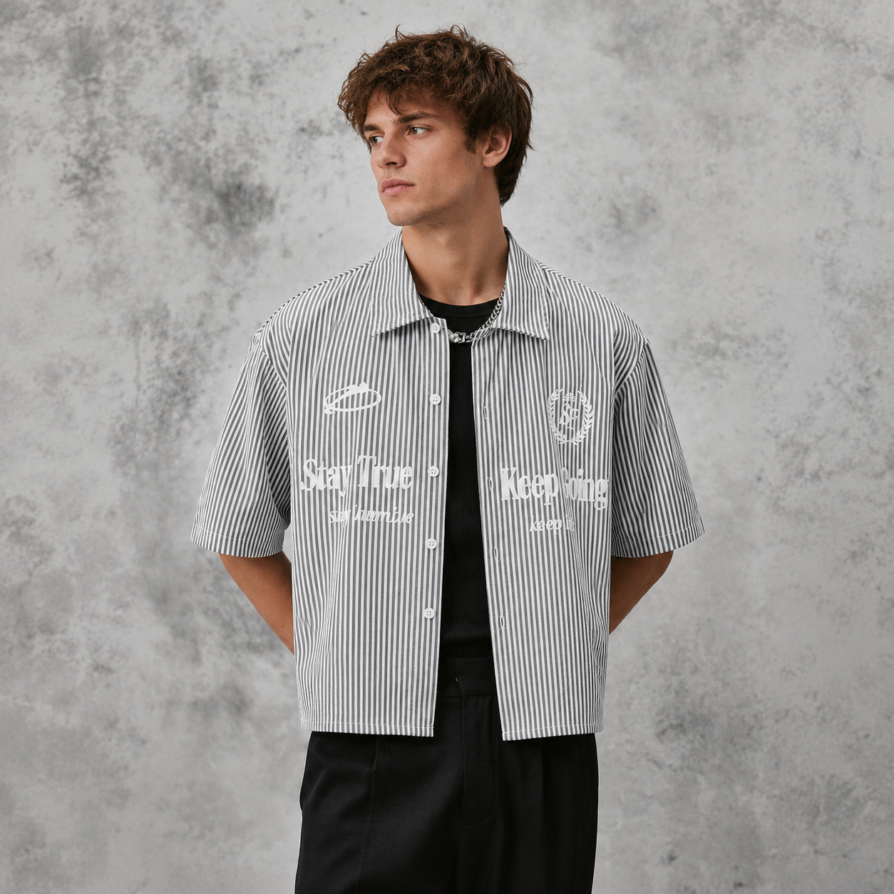 Loose Fit Box Cut Summer Casual Shirt For Men