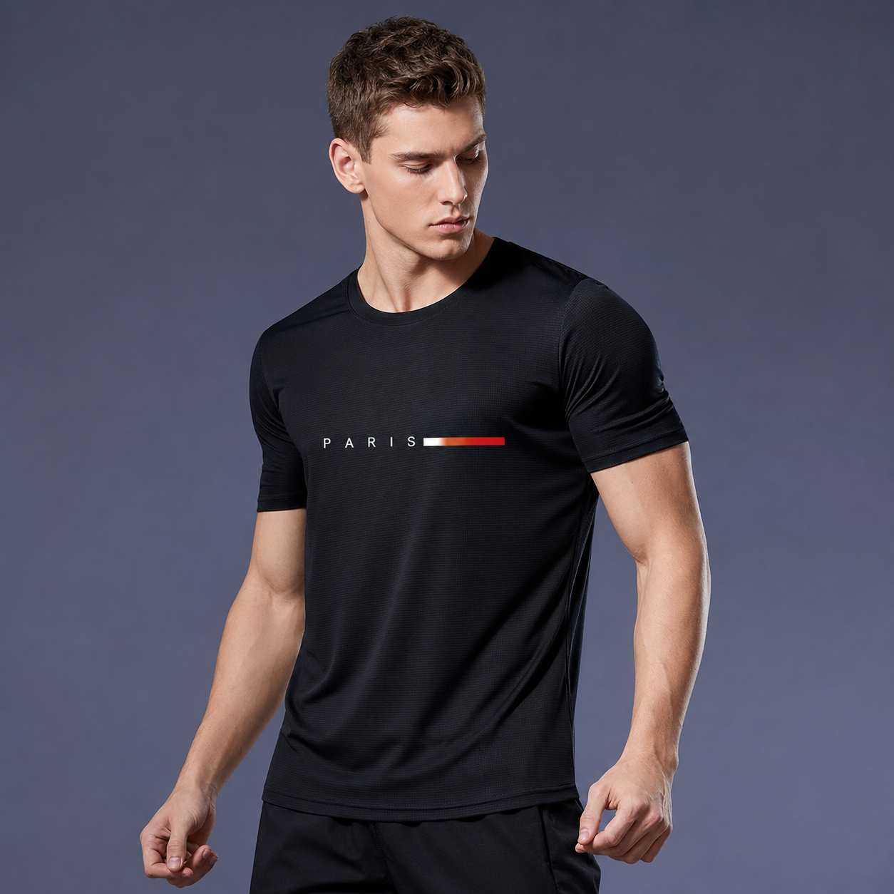 3 Pieces Printed Quick Dry Moisture Wicking T Shirts For Men