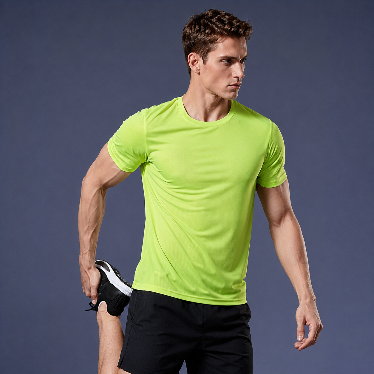 Short Sleeve Ultra Thin Quick Dry Sports T Shirt For Men
