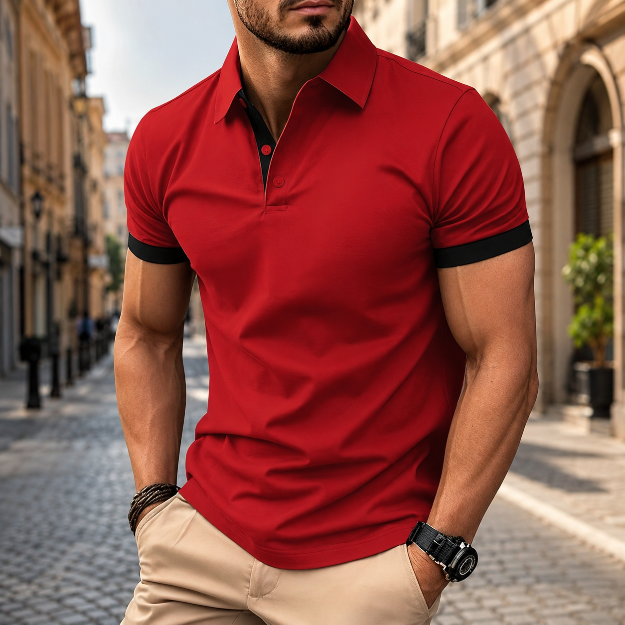 Casual Short Sleeve Golf Clothing Shirt For Men