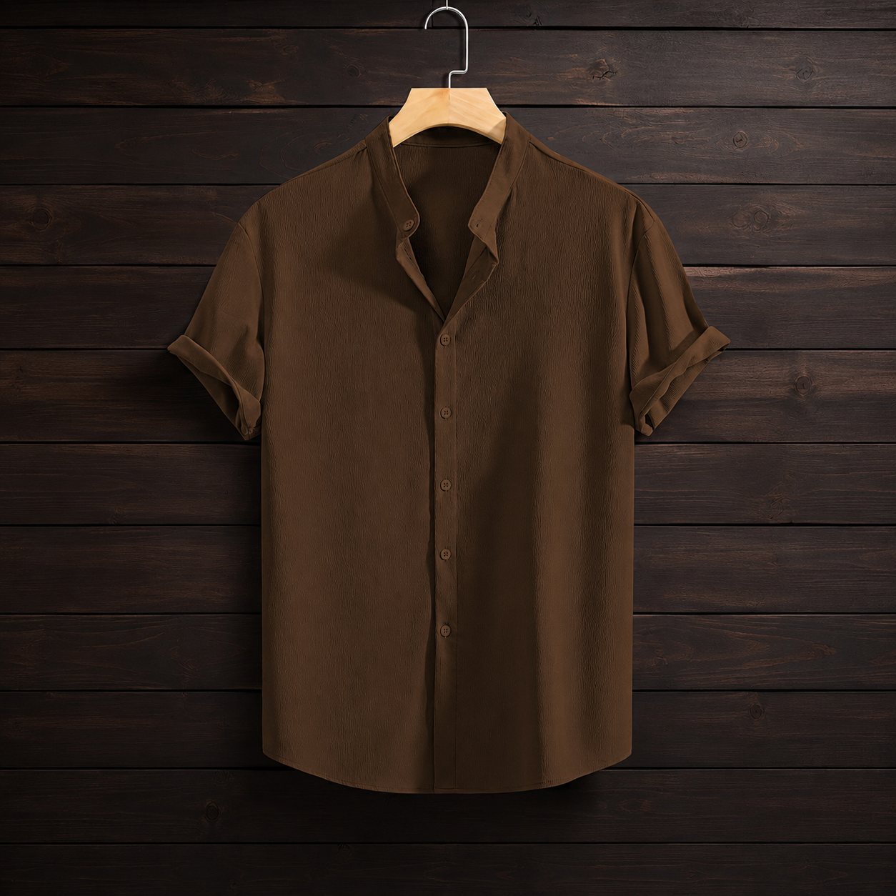 Casual Versatile Solid Colored Short Sleeve Shirt