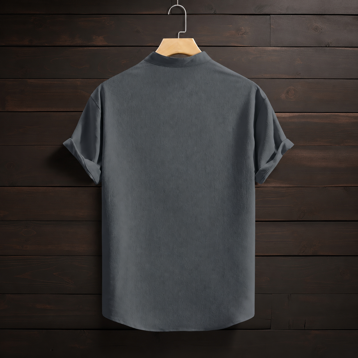 Casual Versatile Solid Colored Short Sleeve Shirt