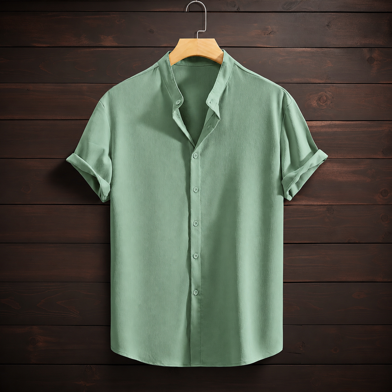 Casual Versatile Solid Colored Short Sleeve Shirt