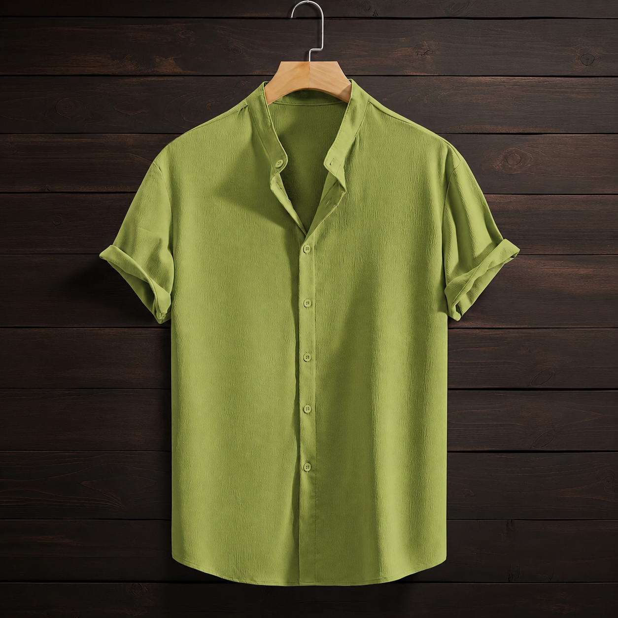 Casual Versatile Solid Colored Short Sleeve Shirt