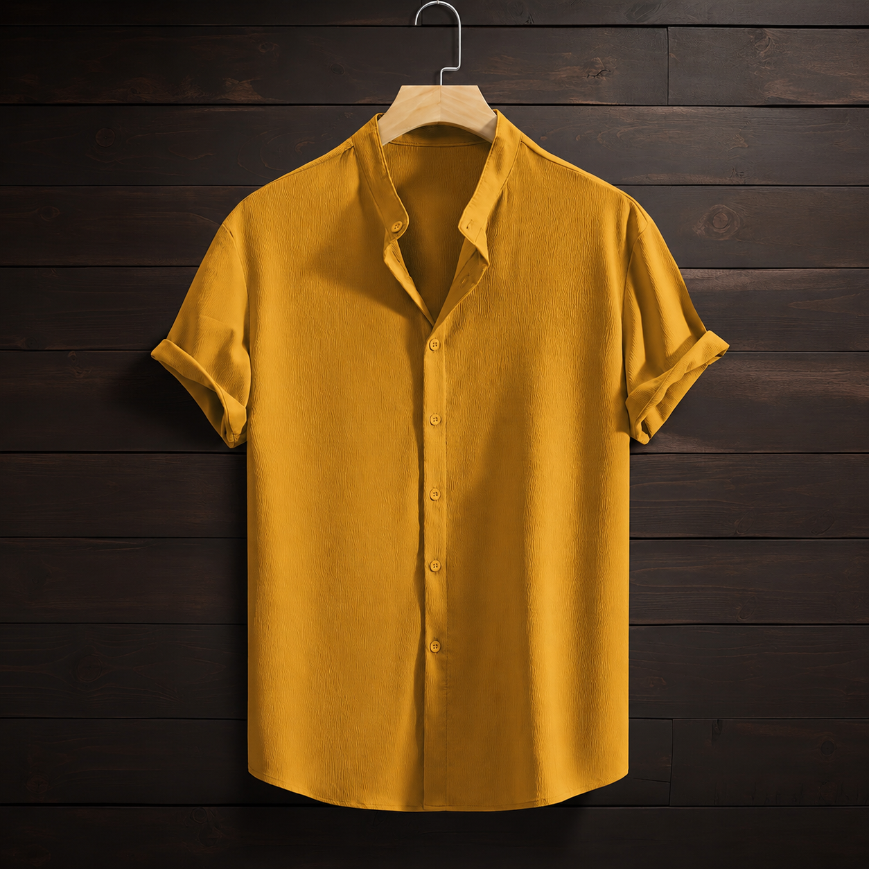 Casual Versatile Solid Colored Short Sleeve Shirt