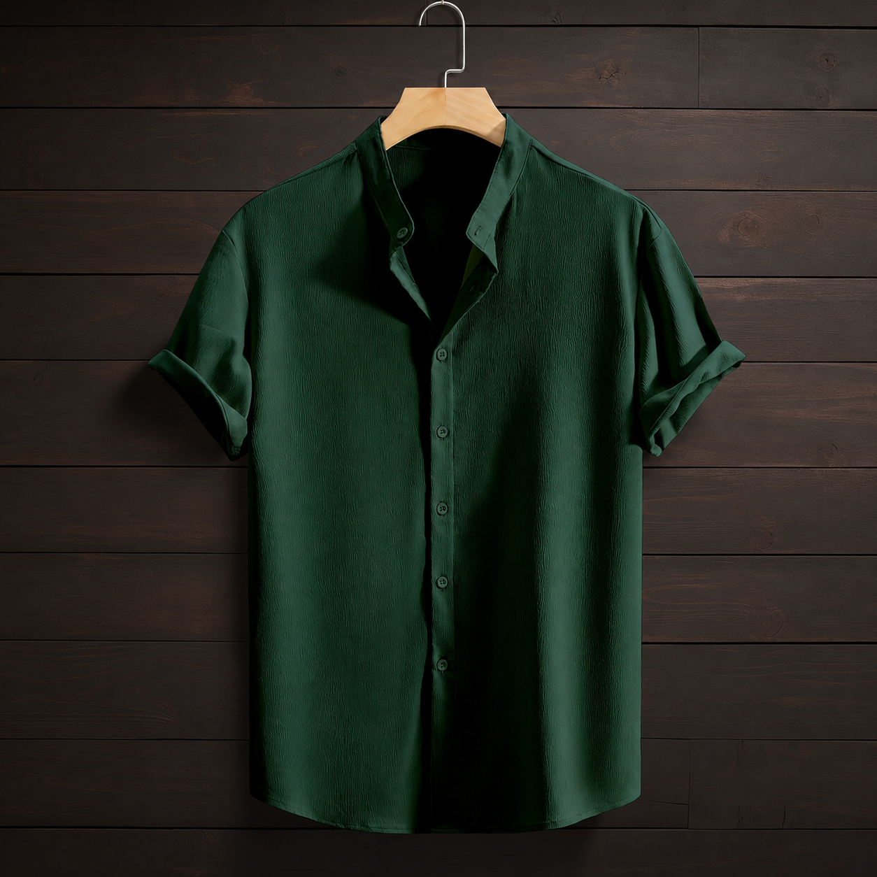 Casual Versatile Solid Colored Short Sleeve Shirt