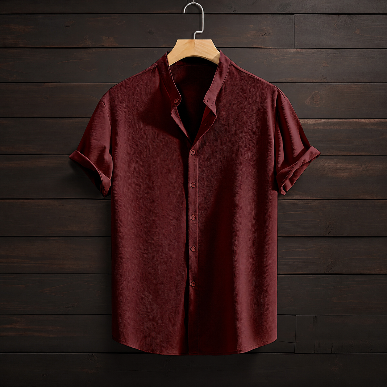 Casual Versatile Solid Colored Short Sleeve Shirt