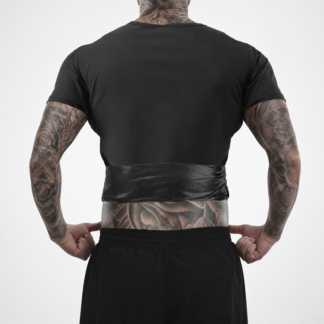 Athletic Crew Sleeve Compression Suit For Men