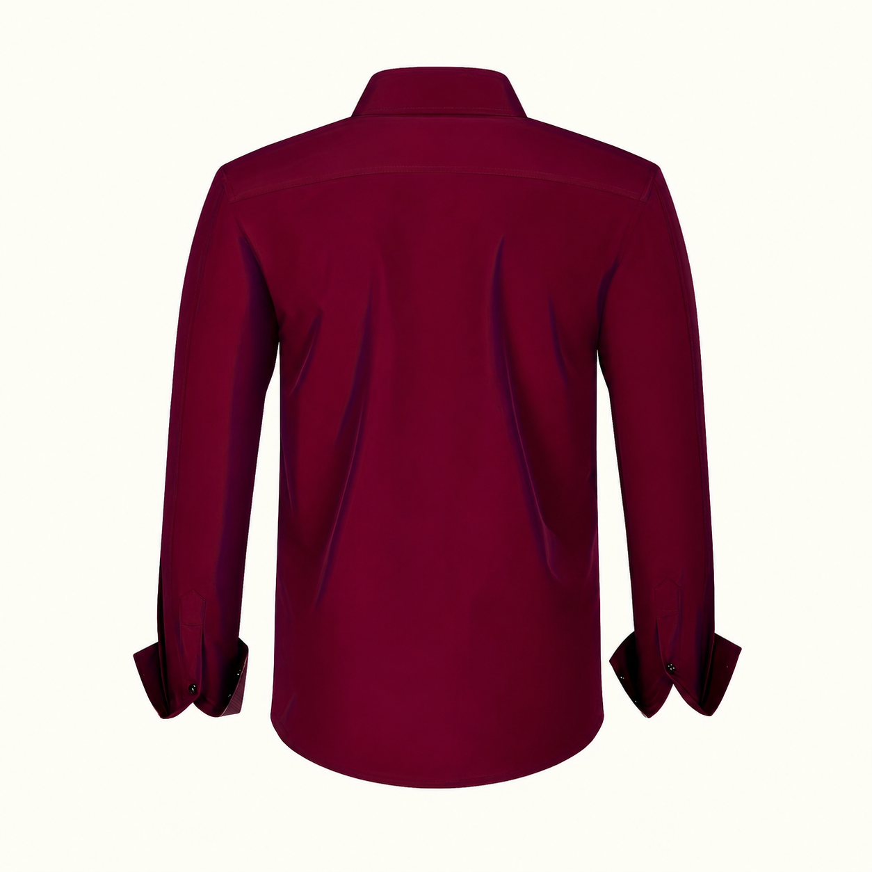 Contrast Trim Long Sleeve Button Down Shirt