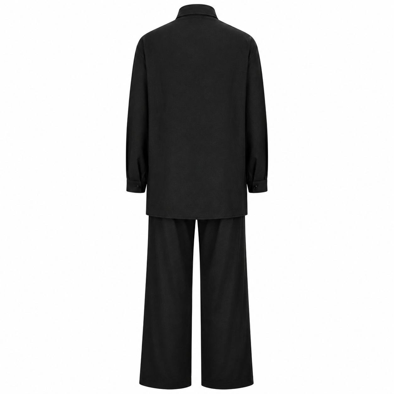 Summer Linen Matching Outfit With Wide Pants For Women