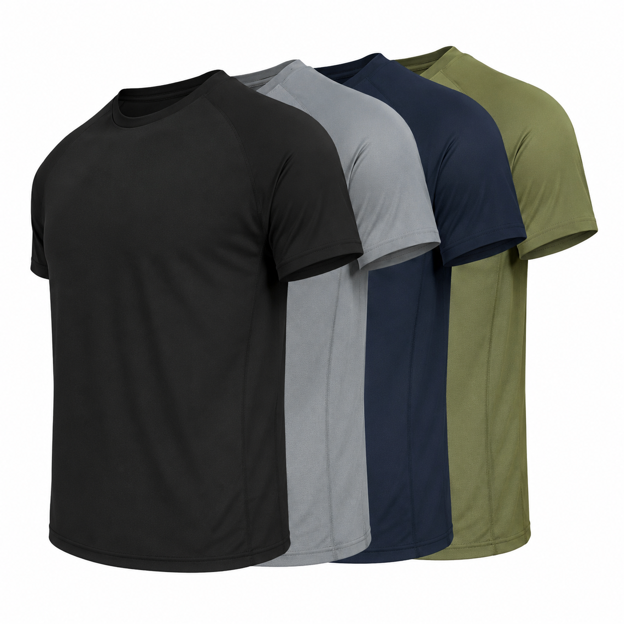 Reflective Quick-Dry Short Sleeve Athletic T Shirt