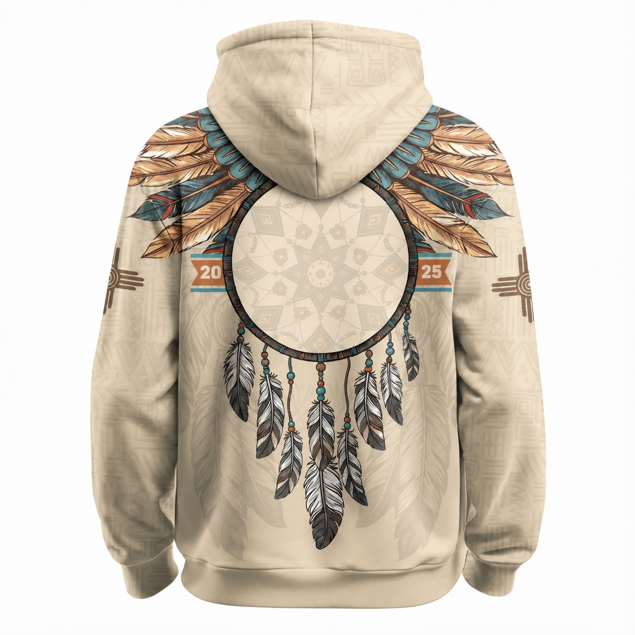 Native Heritage Themed Inspired Chicago Bears Football Fan Pullover Hoodie