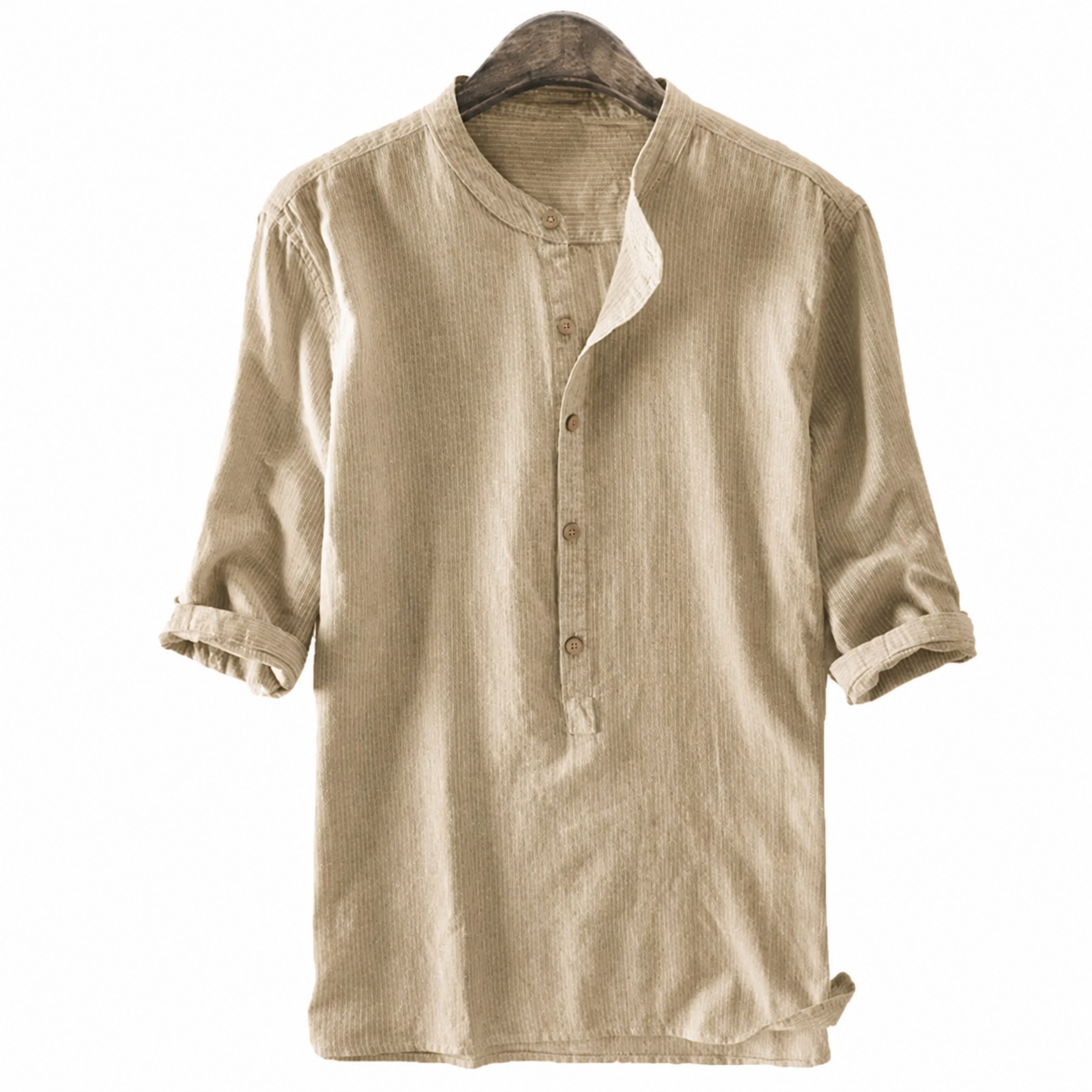 Classic Casual Buttons Henley Shirt
