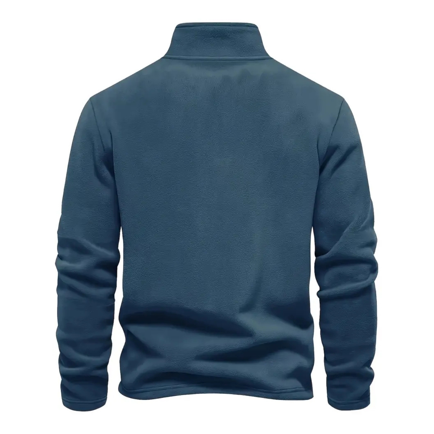 Classic Fleece Zip Pullover Warm Stand Collar Sweatshirt For Men