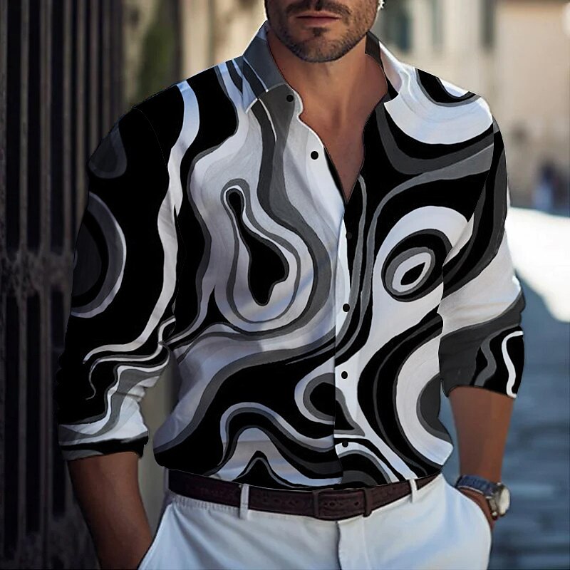 Abstract Art Long Sleeve Shirts