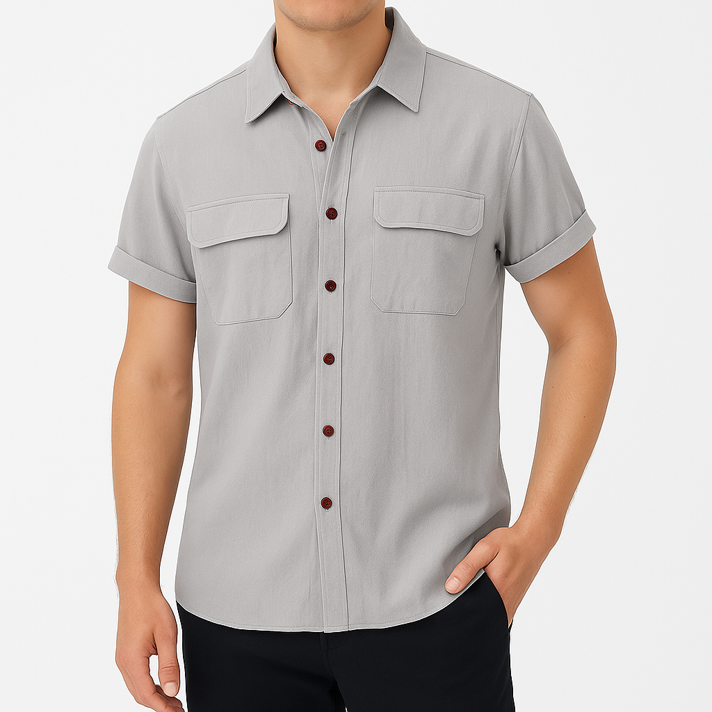 Linen Short Sleeve Shirt – Lightweight Summer Comfort for Men