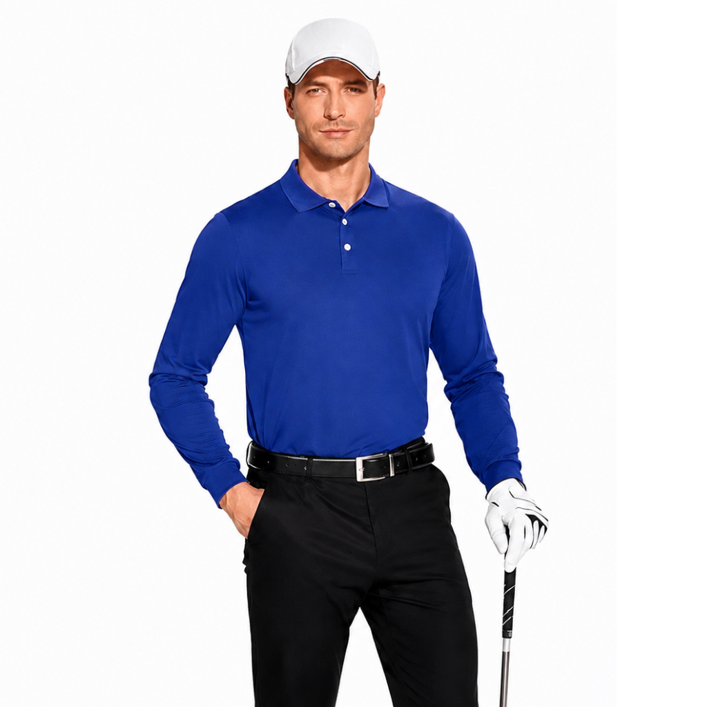 Pack Of 4 Casual Long Sleeve Sleeve Polo Shirt For Men