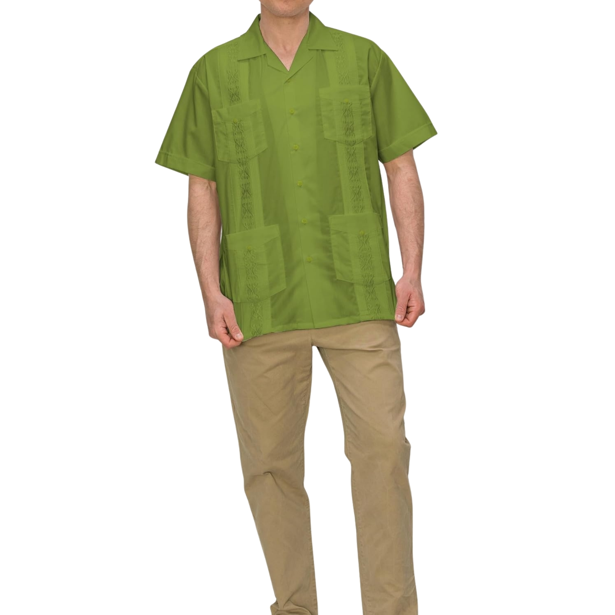 Short Sleeve Casual Wedding Beach Bartender Shirt