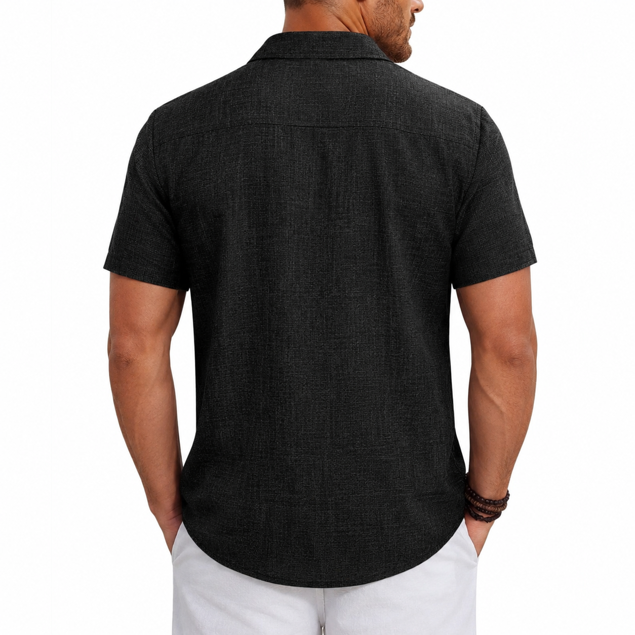 Cuban Guayabera Short Sleeve Button Down Shirts For Men