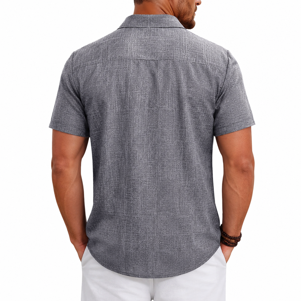Cuban Guayabera Short Sleeve Button Down Shirts For Men