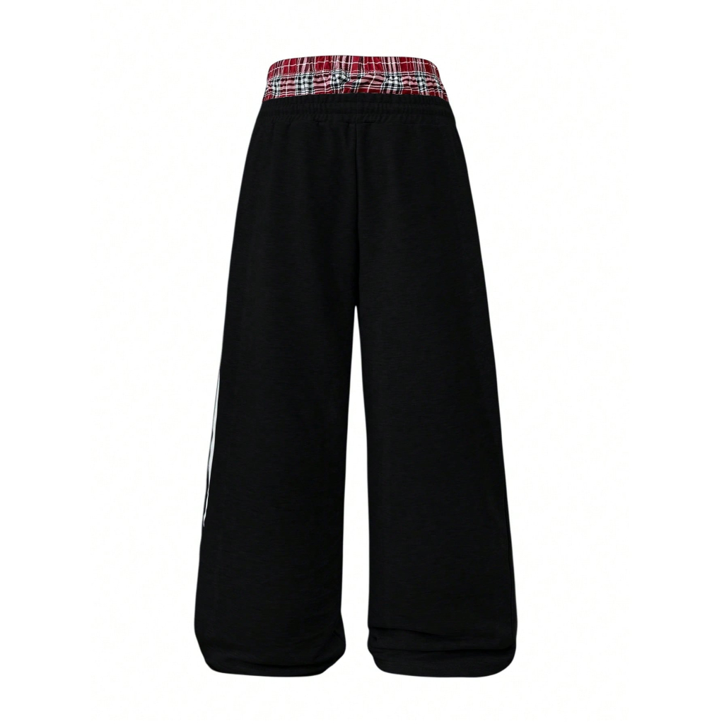 Loose Fleece Drawstring Sweatpants With Wide For Men