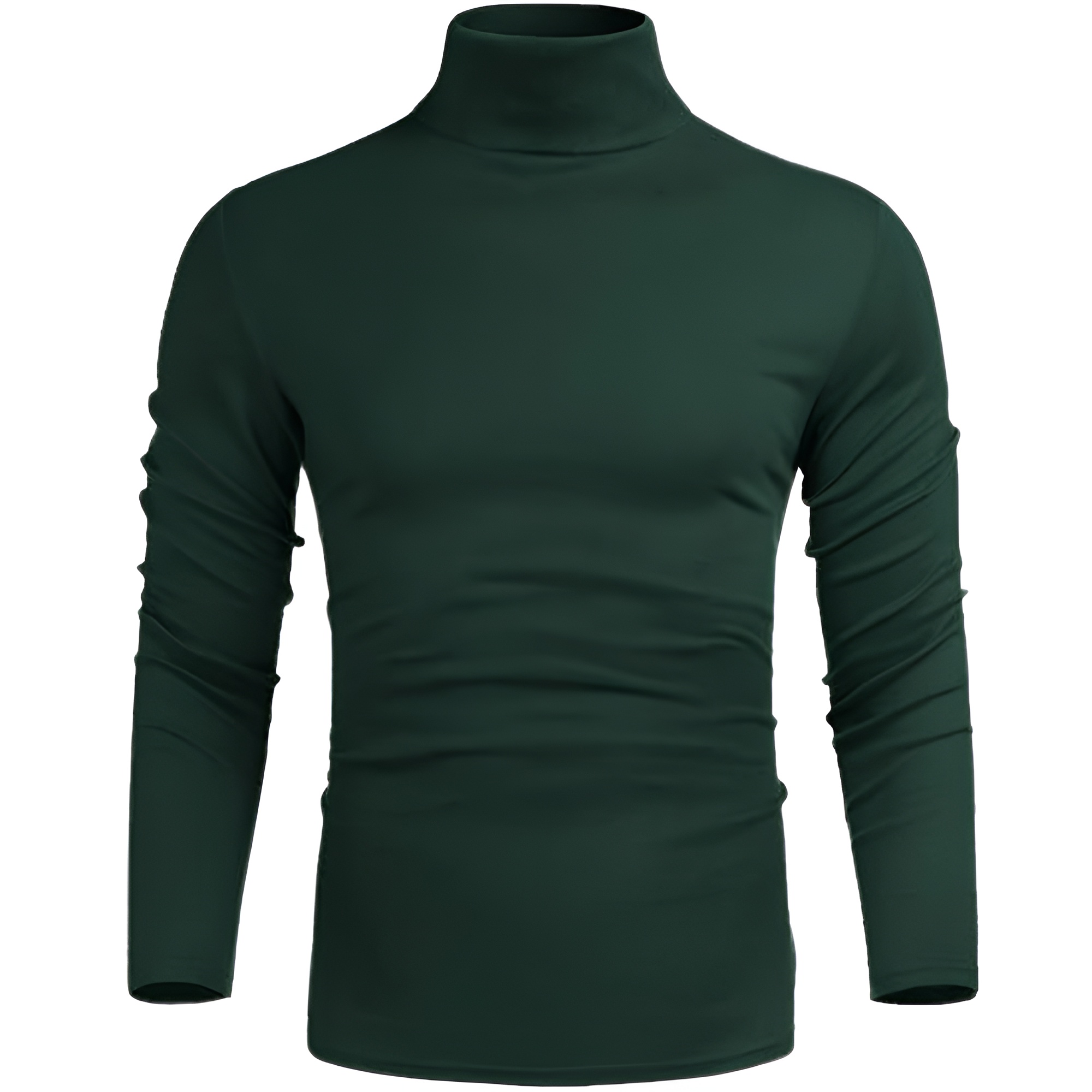 Men's Casual Slim Fit Basic Tops Knitted Lightweight Turtleneck Pullover Sweater